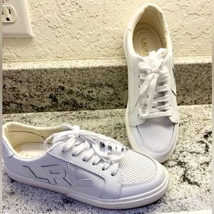 LAUREN RALPH LAUREN, 7 US, White, NWOT, Upper Leather